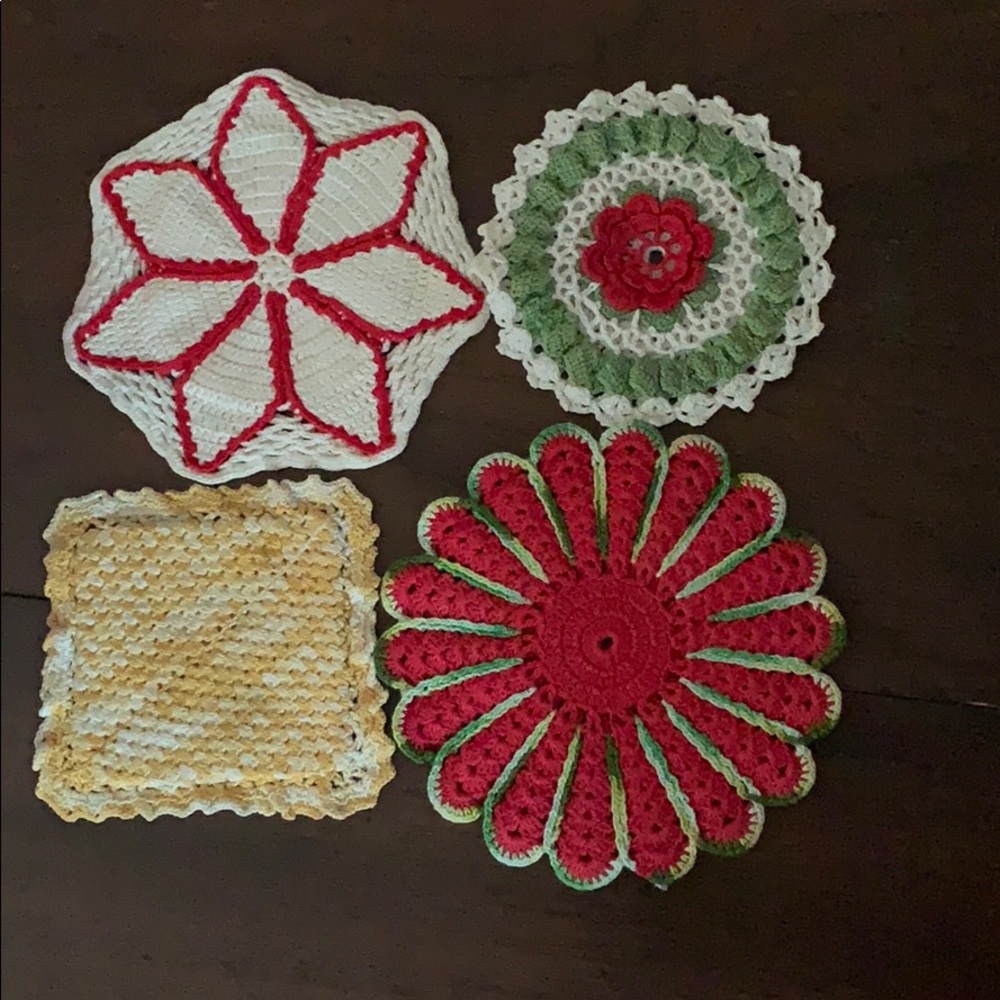Vintage hand made pot holders